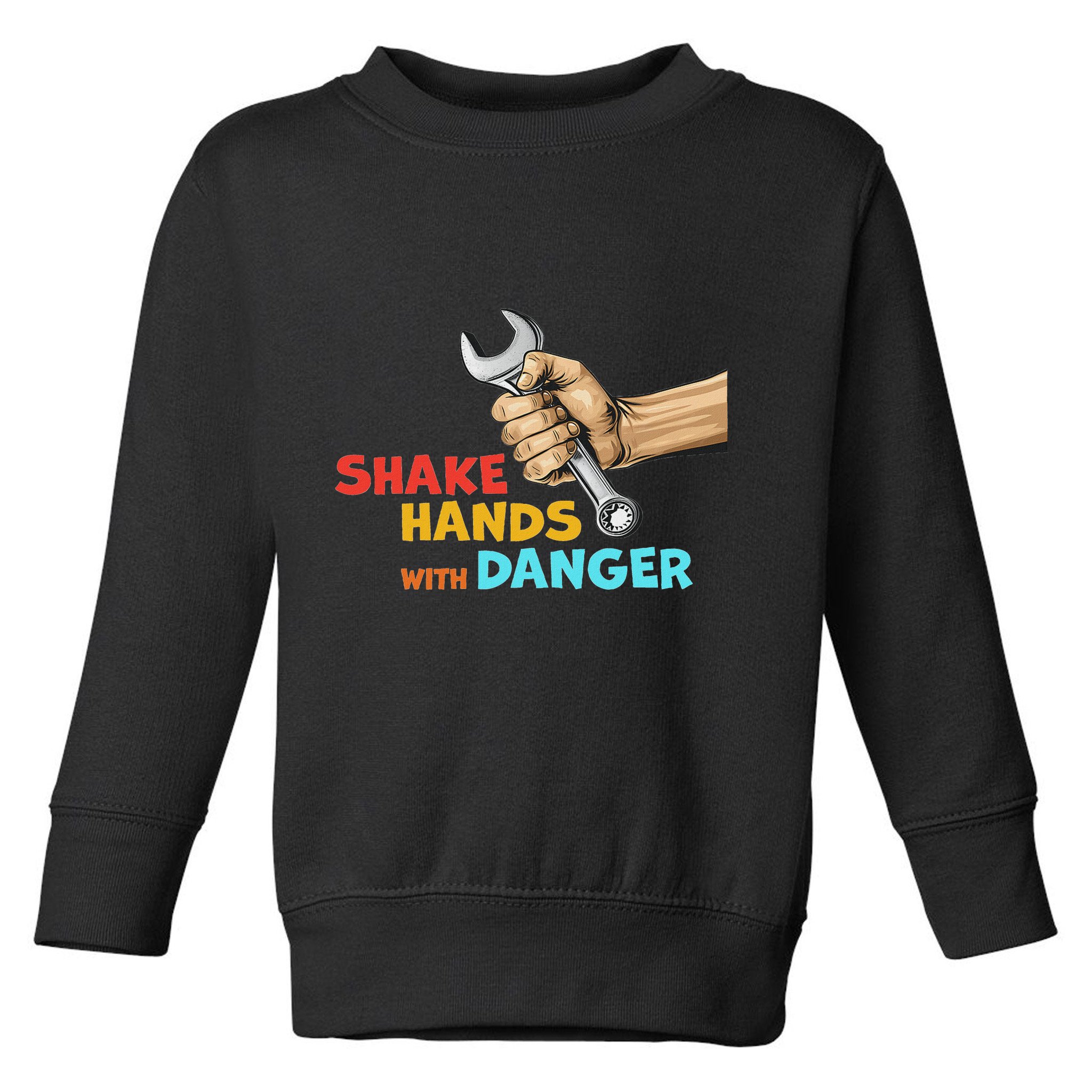 Shake Hands With Danger Retro Apparel Toddler Sweatshirt