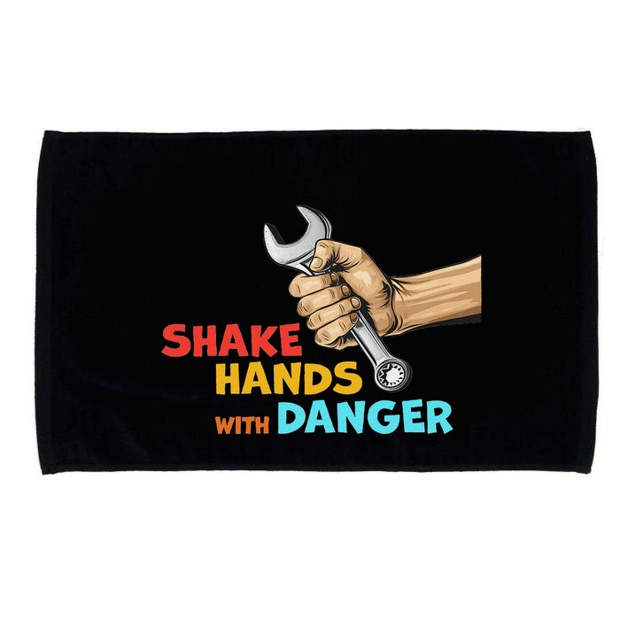 Shake Hands With Danger Retro Apparel Microfiber Hand Towel