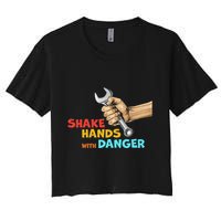 Shake Hands With Danger Retro Apparel Crop Top