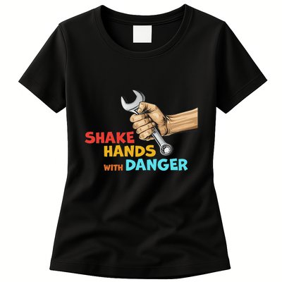 Shake Hands With Danger Retro Apparel Womens T-Shirt