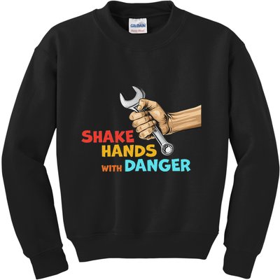 Shake Hands With Danger Retro Apparel Kids Sweatshirt