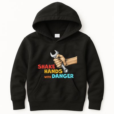 Shake Hands With Danger Retro Apparel Kids Hoodie