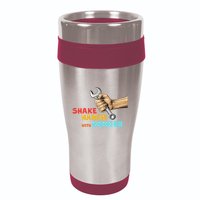 Shake Hands With Danger Retro Apparel 16oz Travel Tumbler
