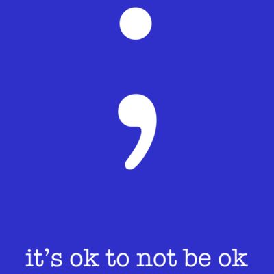 Semicolon Health Wellness Motivation Encouraget Cool Gift T-Shirt