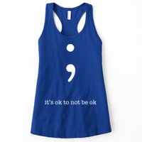 Semicolon Health Wellness Motivation Encouraget Cool Gift Womens Tank Top