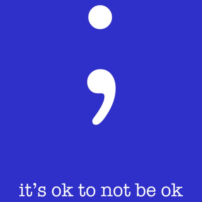 Semicolon Health Wellness Motivation Encouraget Cool Gift Womens Tank Top