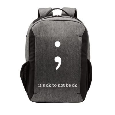 Semicolon Health Wellness Motivation Encouraget Cool Gift Vector Backpack