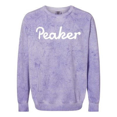 Sam Heughan Wearing Peaker Colorblast Crewneck Sweatshirt