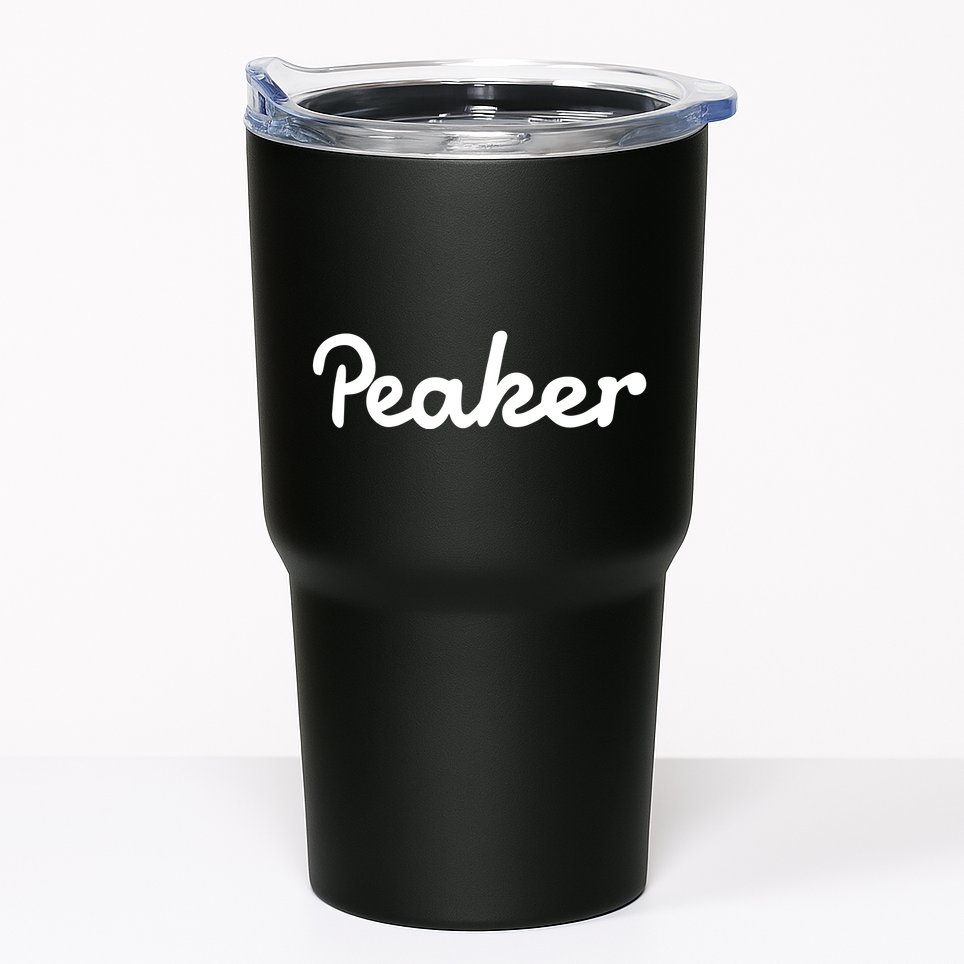 Sam Heughan Wearing Peaker Tumbler
