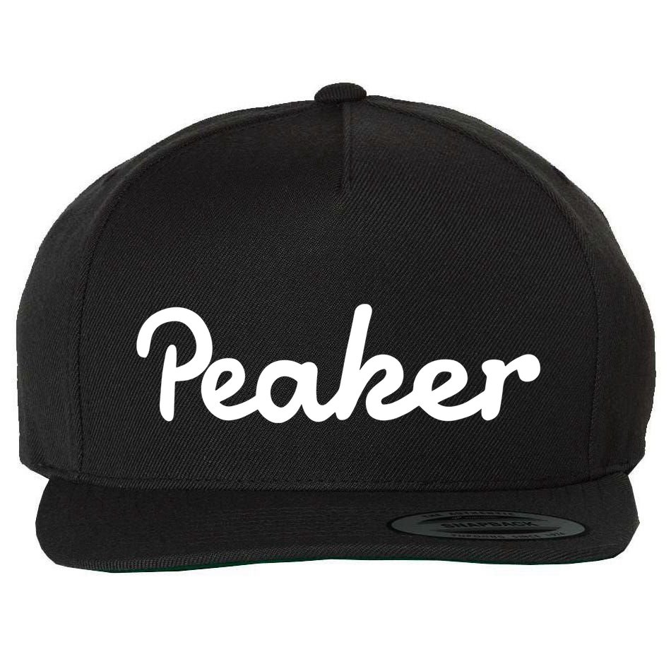 Sam Heughan Wearing Peaker Wool Snapback Cap