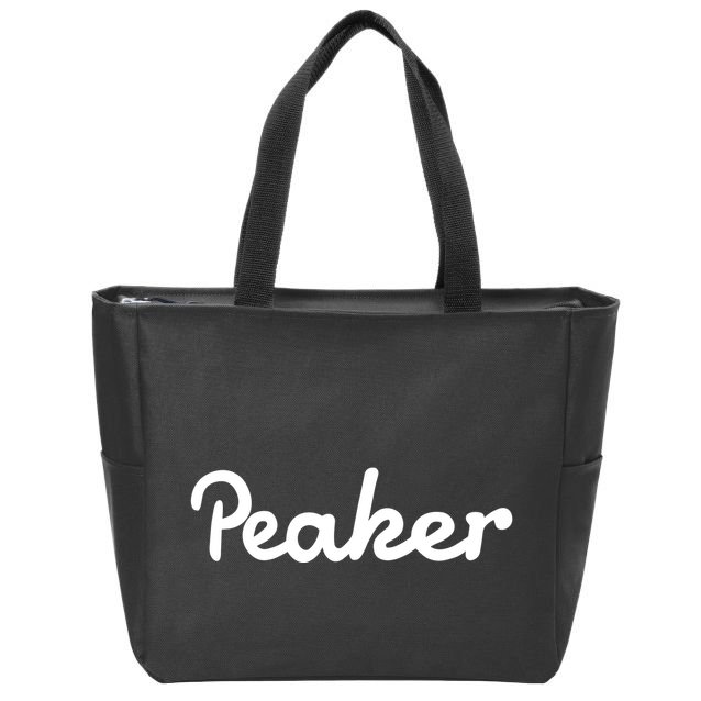 Sam Heughan Wearing Peaker Zip Tote Bag