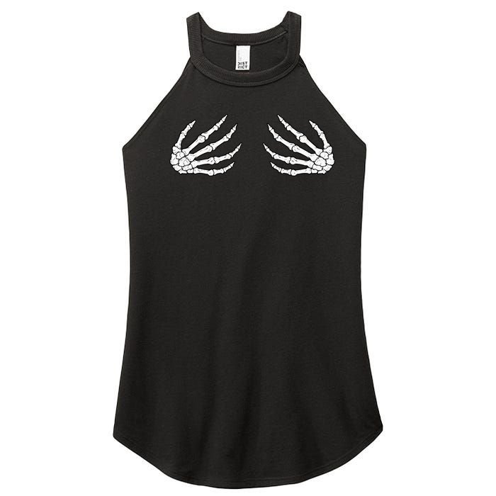 Skeleton Hands Women Spooky Halloween Rock Band Women’s Perfect Tri Rocker Tank