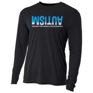 Seeing He World Differently Autism Awareness Cooling Performance Long Sleeve Crew