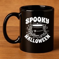Spooky Halloween Witch Potion 11oz C Handle Ceramic Mug