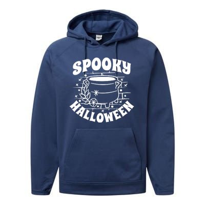 Spooky Halloween Witch Potion Performance Fleece Hoodie