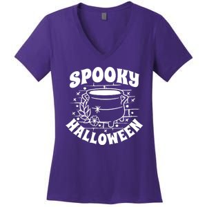 Spooky Halloween Witch Potion Women's V-Neck T-Shirt