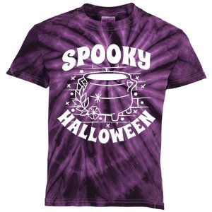 Spooky Halloween Witch Potion Kids Tie-Dye T-Shirt