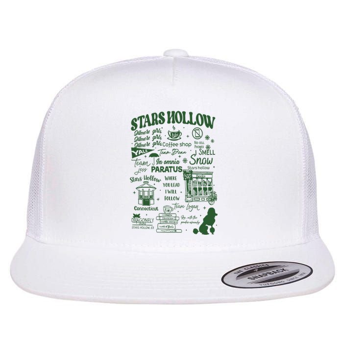 Stars Hollow Where You Lead I Will Follow Flat Bill Trucker Hat