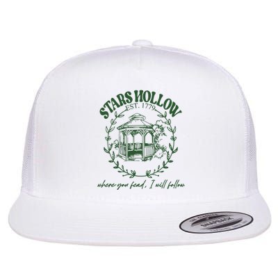 Stars Hollow Where You Lead I Will Follow Flat Bill Trucker Hat