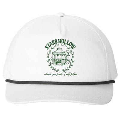 Stars Hollow Where You Lead I Will Follow Snapback Five-Panel Rope Hat