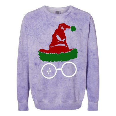 Sorting Hat Wizard Christmas Harry Xmas Gift Idea Colorblast Crewneck Sweatshirt