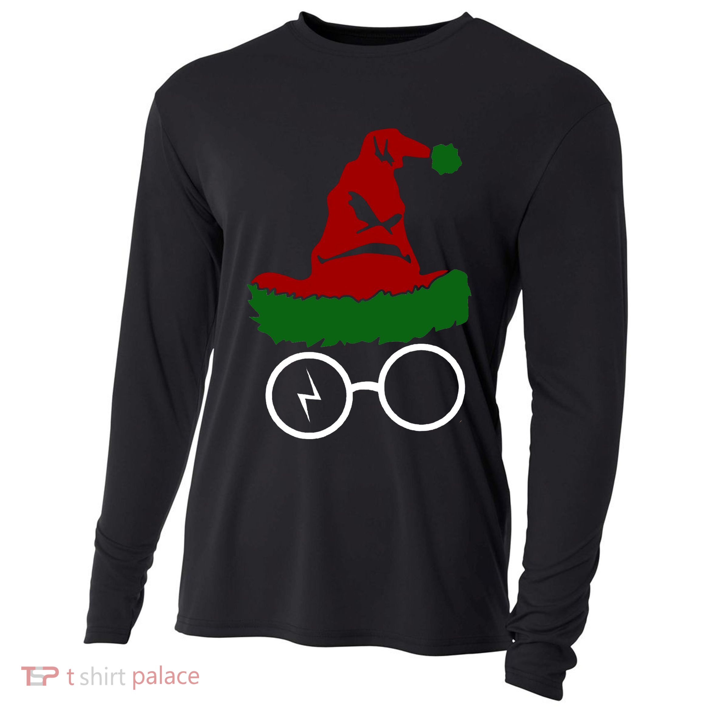 Sorting Hat Wizard Christmas Harry Xmas Gift Idea Cooling Performance Long Sleeve Crew