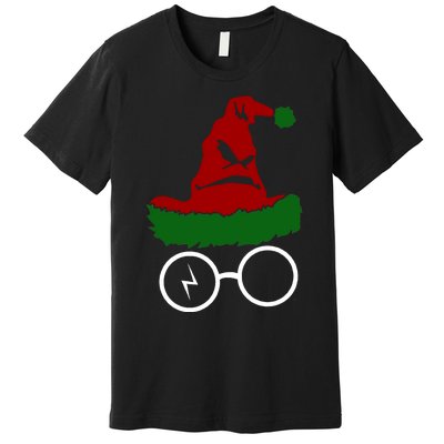 Sorting Hat Wizard Christmas Harry Xmas Gift Idea Premium T-Shirt