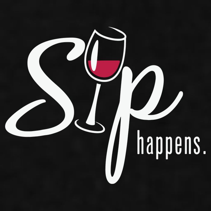Sip Happens Wine Sarcastic Wine Fan Lovers Design Ladies PosiCharge Tri-Blend Wicking Tank