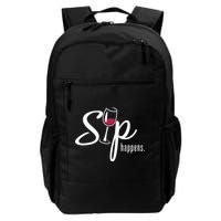 Sip Happens Wine Sarcastic Wine Fan Lovers Design Backpack