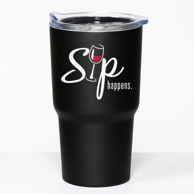 Sip Happens Wine Sarcastic Wine Fan Lovers Design Tumbler