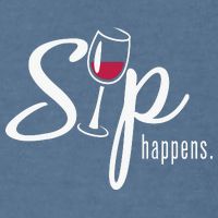 Sip Happens Wine Sarcastic Wine Fan Lovers Design Garment-Dyed Sweatshirt