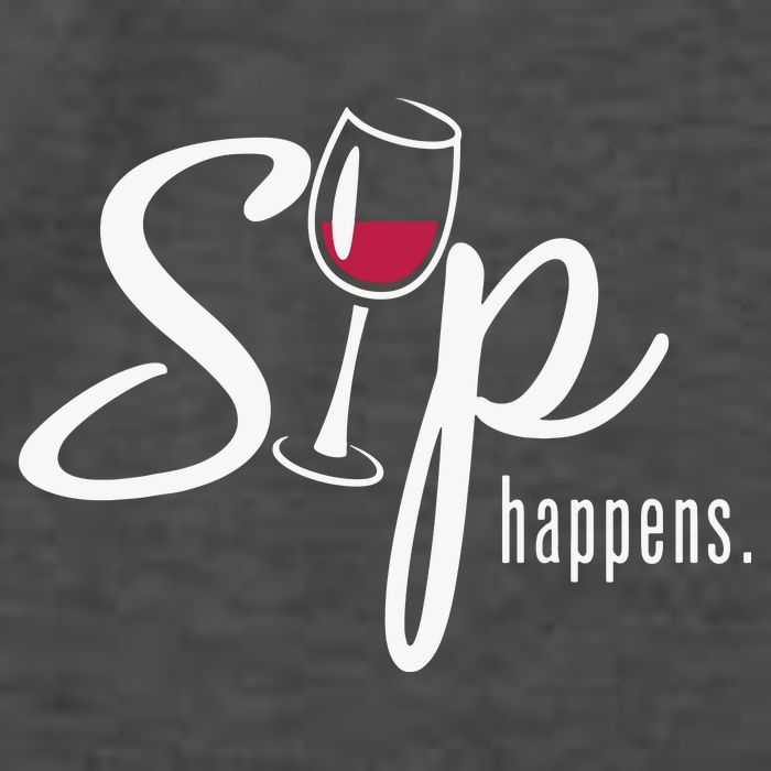 Sip Happens Wine Sarcastic Wine Fan Lovers Design Vector Backpack