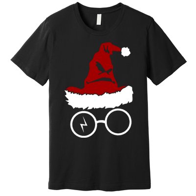 Sorting Hat Wizard Christmas Harry Xmas Gift Idea Premium T-Shirt