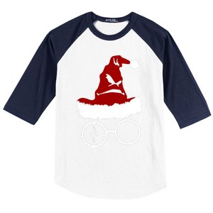 Sorting Hat Wizard Christmas Harry Xmas Gift Idea Baseball Sleeve Shirt