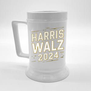 Support Harris Walz 2024 Election Kamala Harris Tim Watz Beer Stein