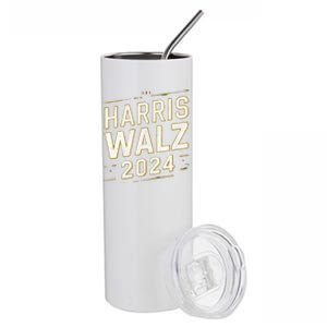 Support Harris Walz 2024 Election Kamala Harris Tim Watz Stainless Steel Tumbler