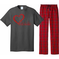 SCAD Heart Warrior Heartbeat Heart Health Awareness Pajama Set