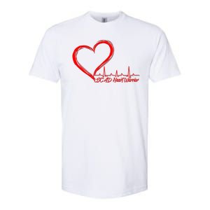 SCAD Heart Warrior Heartbeat Heart Health Awareness Softstyle CVC T-Shirt