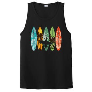 Surfboarder Hawaii Wave Surfing Surfboard Lover Beach Surfer PosiCharge Competitor Tank