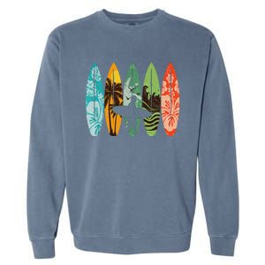 Surfboarder Hawaii Wave Surfing Surfboard Lover Beach Surfer Garment-Dyed Sweatshirt