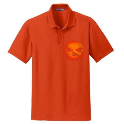 Scary Halloween Witch Wicked Moon Design Costume Gift Dry Zone Grid Polo