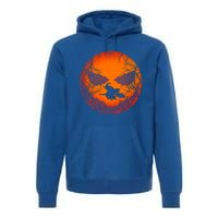 Scary Halloween Witch Wicked Moon Design Costume Gift Premium Hoodie