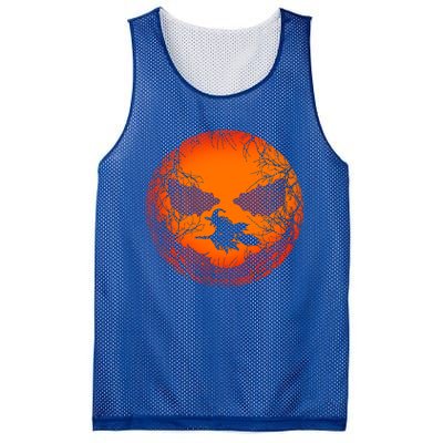 Scary Halloween Witch Wicked Moon Design Costume Gift Mesh Reversible Basketball Jersey Tank