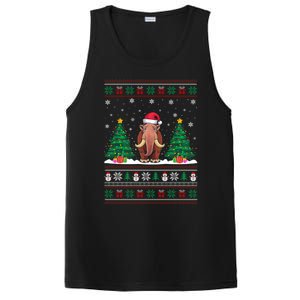 Santa Hat Woolly Mammoth Christmas Tree Lights Ugly Meaningful Gift PosiCharge Competitor Tank