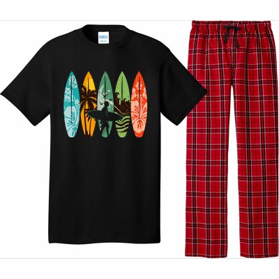 Surfboarder Hawaii Wave Surfing Surfboard Lover Beach Surfer Pajama Set