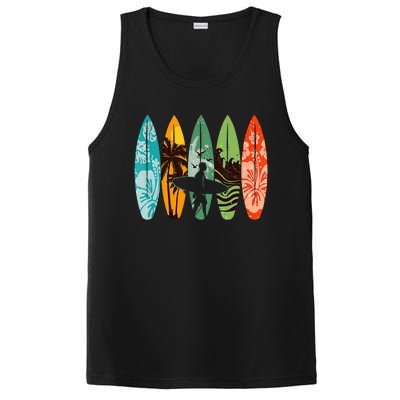 Surfboarder Hawaii Wave Surfing Surfboard Lover Beach Surfer PosiCharge Competitor Tank