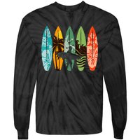 Surfboarder Hawaii Wave Surfing Surfboard Lover Beach Surfer Tie-Dye Long Sleeve Shirt