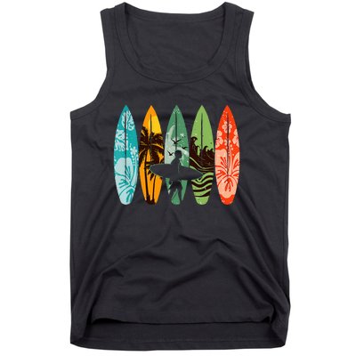 Surfboarder Hawaii Wave Surfing Surfboard Lover Beach Surfer Tank Top