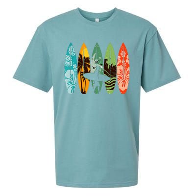 Surfboarder Hawaii Wave Surfing Surfboard Lover Beach Surfer Sueded Cloud Jersey T-Shirt