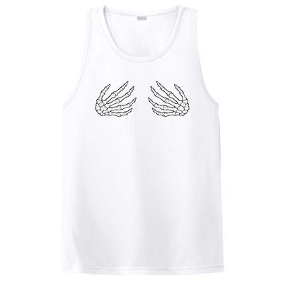 Skeleton Hands Women Spooky Halloween Rock Band PosiCharge Competitor Tank